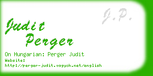 judit perger business card